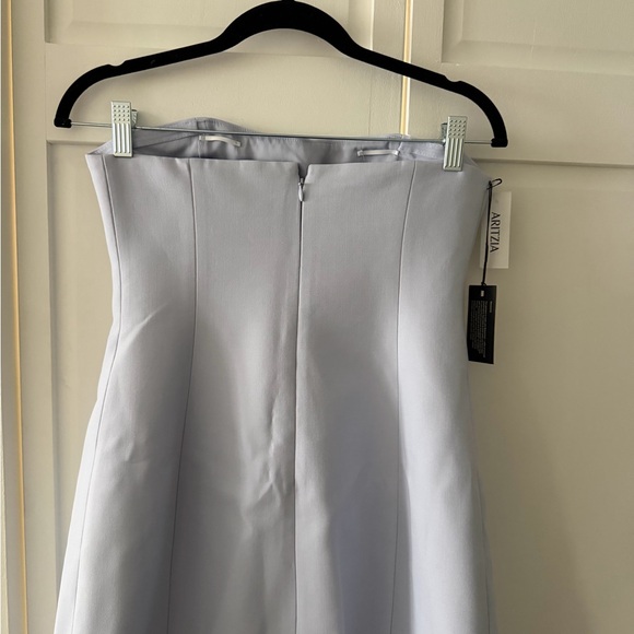 Wilfred Aritzia Appraise Strapless Dress 6 NWT | Blue Mini - Picture 14 of 16